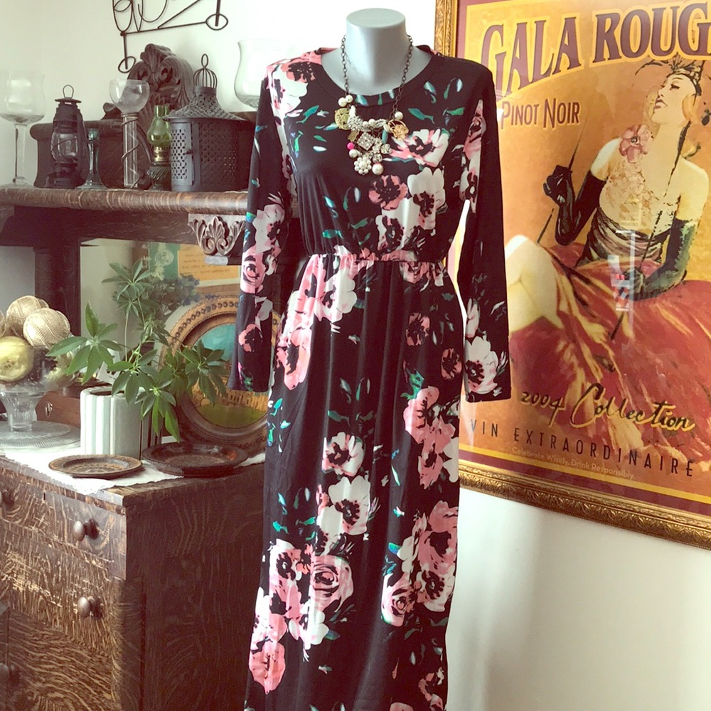 Boho style maxi dress